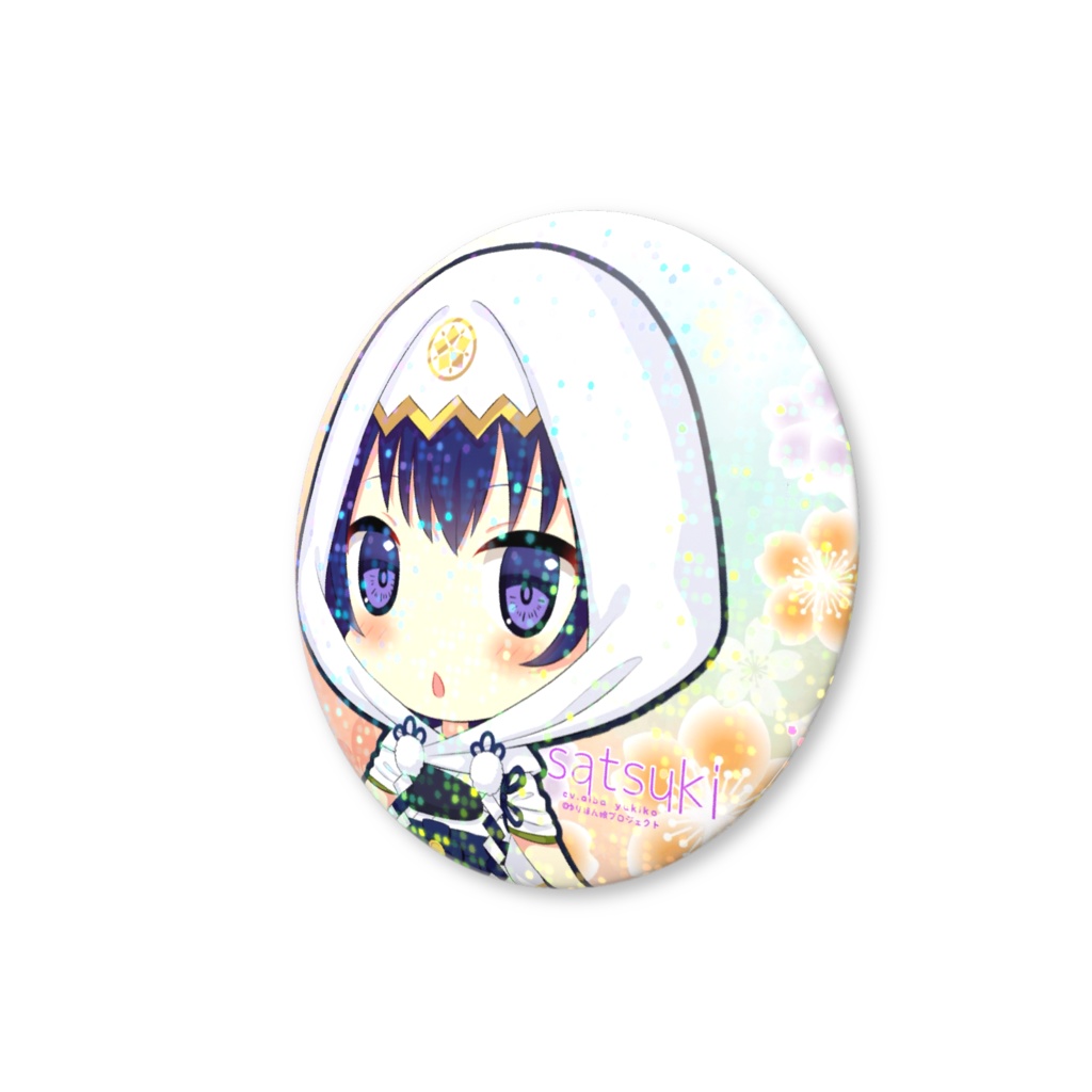 ホログラム缶バッジ(和柄花) 芋川さつきSD②