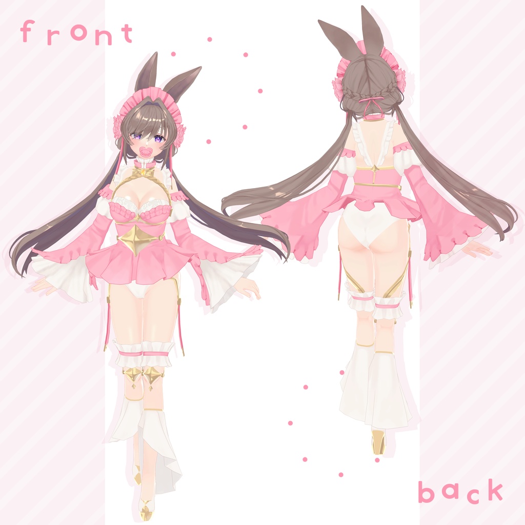 オリジナル3Dモデル「 NERU_NENE ネルネネ 」