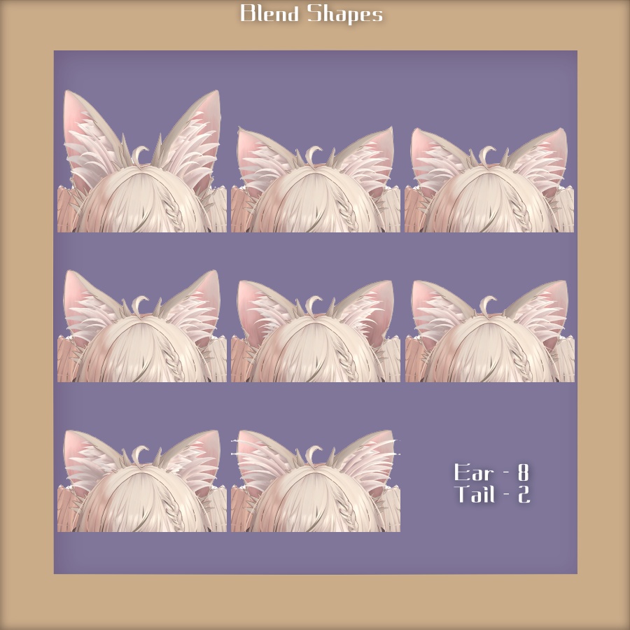 【Animation付き】ねこ好きのためのねこみみ&ねこしっぽ【複数アバター対応】