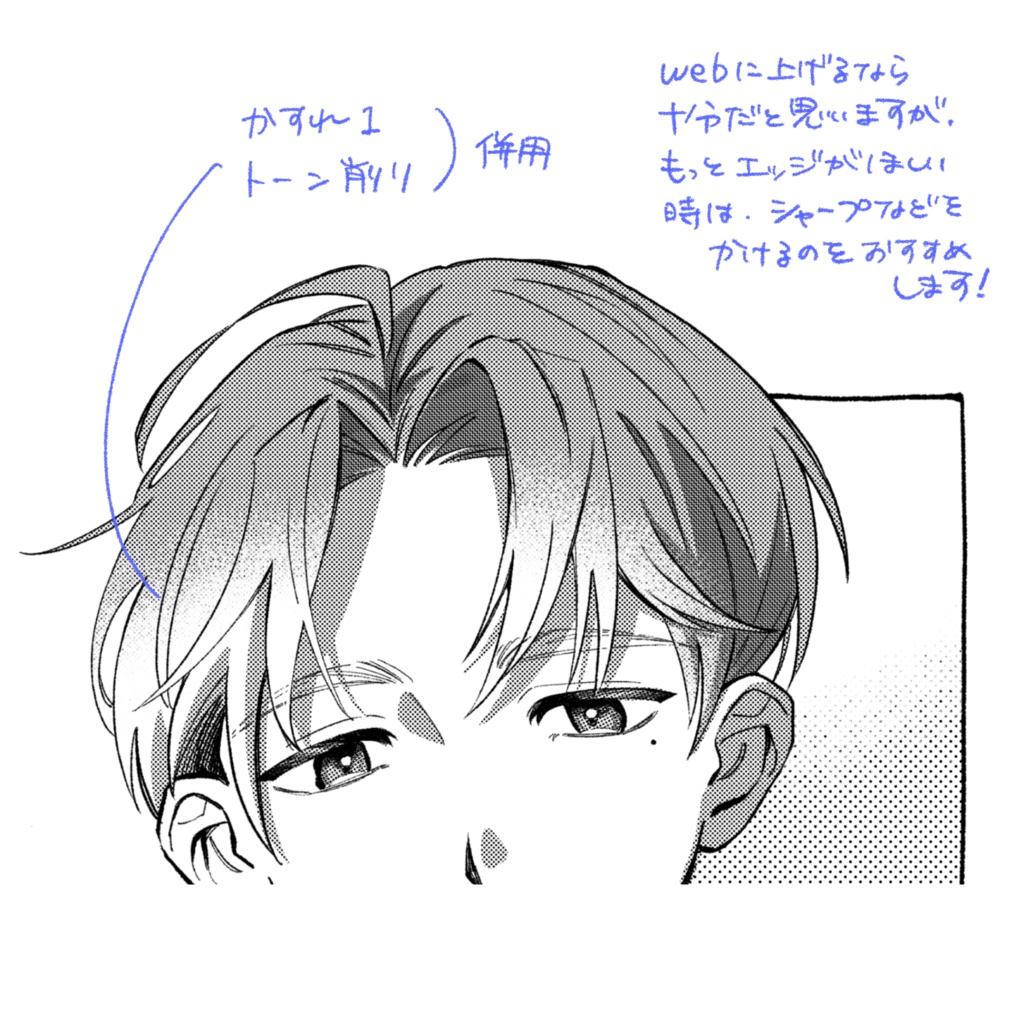 【Procreate】トーン削り・カケアミブラシ(全5種)