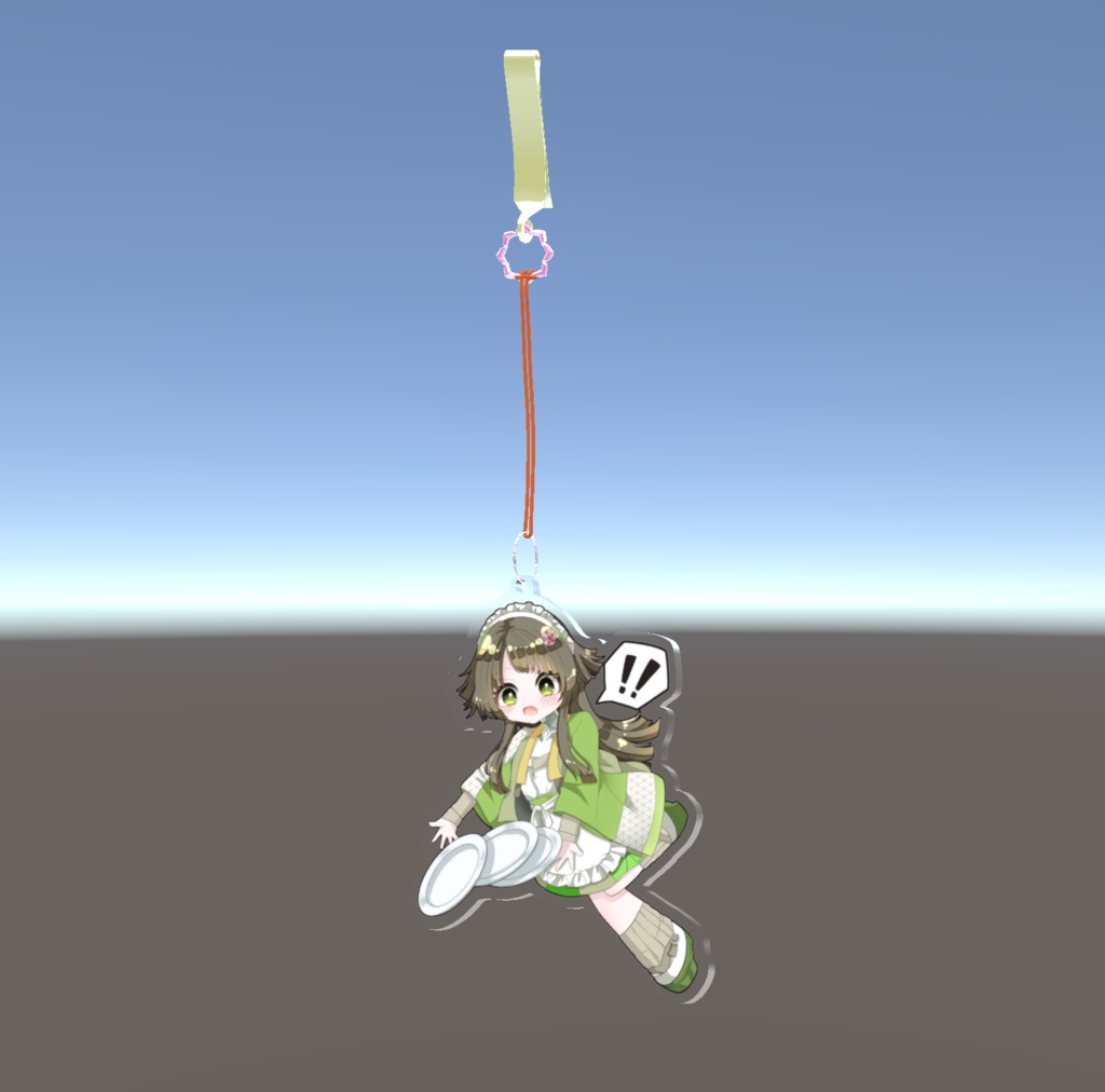 【VRChat】かんぺきメイドメロトロン＿アクリルキーホルダー【無料】