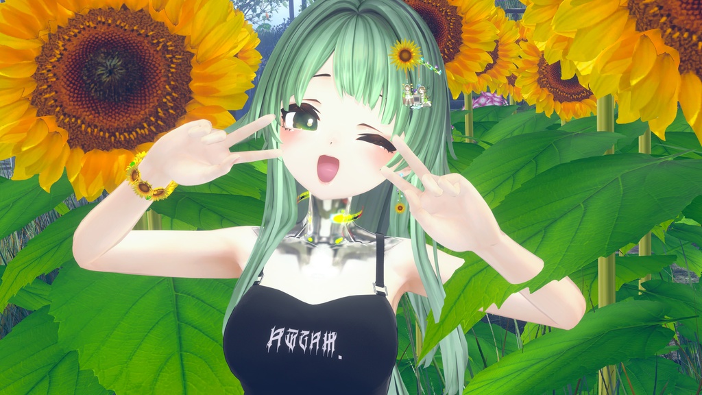 ひまわりアクセサリーセット