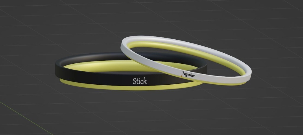 Stick-Together Couple ring