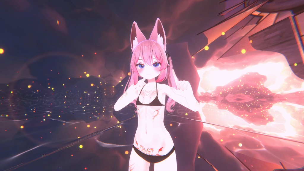 Karin Succubo Tattoos/Eyes/Lashes/Makeup Texture テクスチャ「目「カリン」