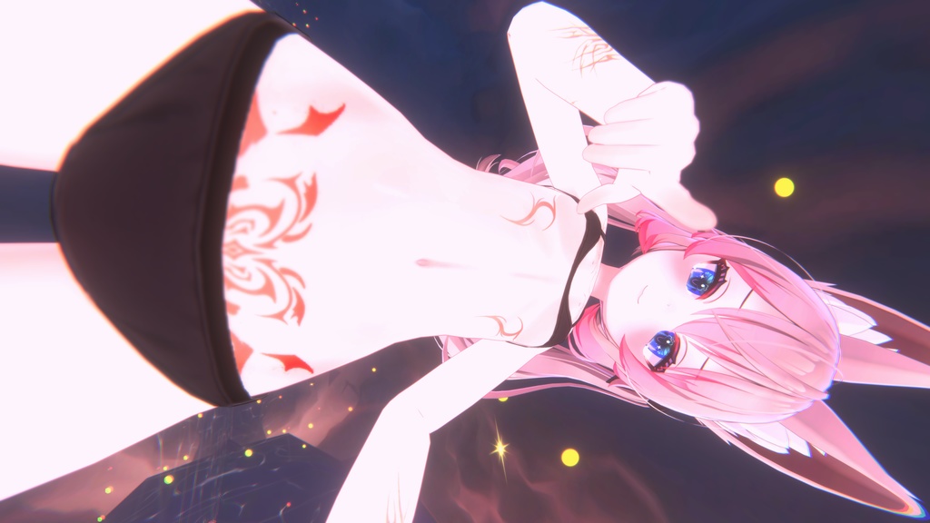 Karin Succubo Tattoos/Eyes/Lashes/Makeup Texture テクスチャ「目「カリン」