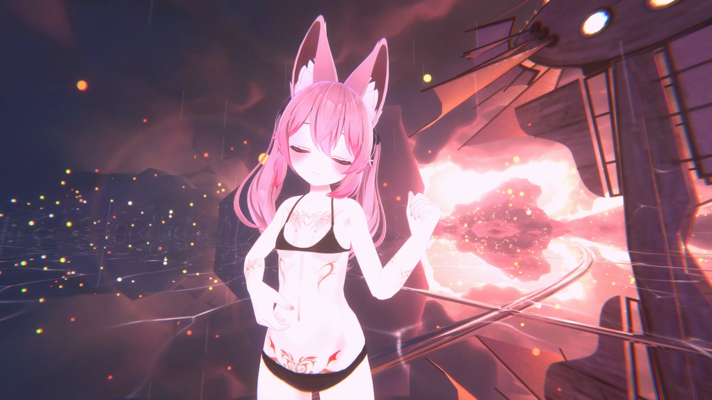 Karin Succubo Tattoos/Eyes/Lashes/Makeup Texture テクスチャ「目「カリン」