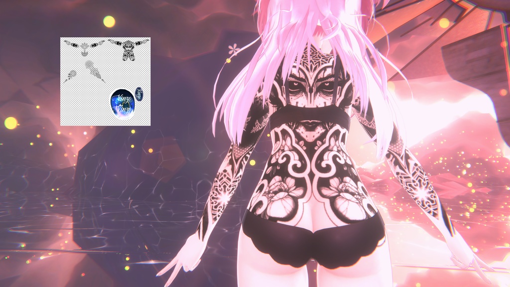 Tattoos and Eye Selestia 目/ 入れ墨 *テクスチャ 「セレスティア」