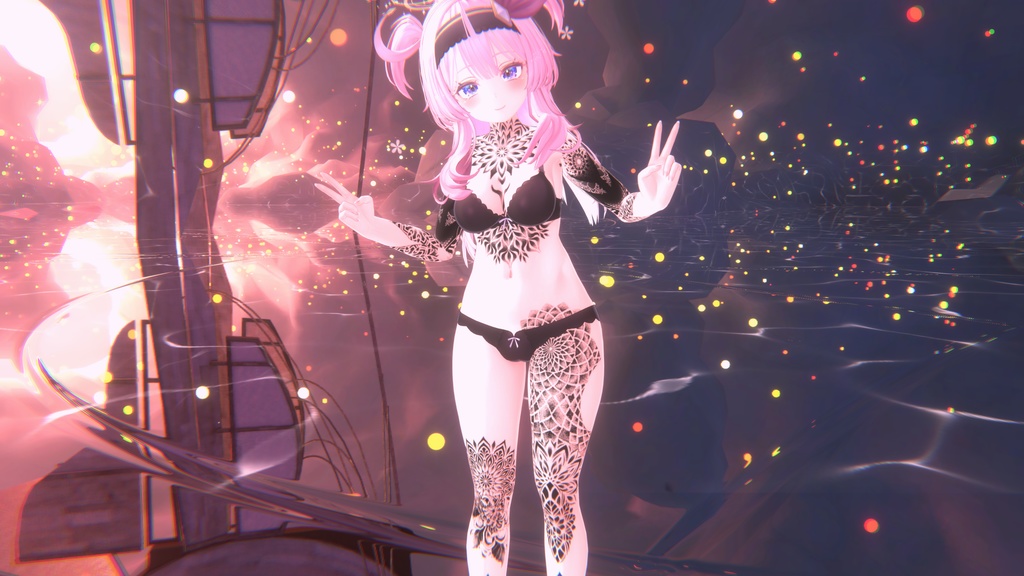 Tattoos and Eye Selestia 目/ 入れ墨 *テクスチャ 「セレスティア」