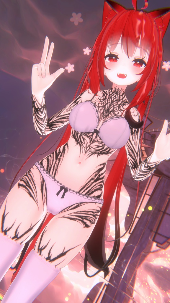 Kurai Tattoos 入れ墨 *テクスチャ* モデル 「竜胆」「セレスティア」「舞夜」 「龍のヨルちゃん」