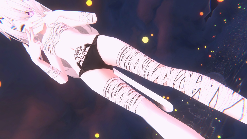 Ash Mummy Body/Eye/Makeup/bandages/Texture アッシュミイラ/目/メイク/包帯/質感