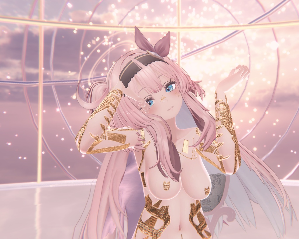 Cyberpunk Gold Selestia Tex テクスチャ 金「セレスティア」 / HD