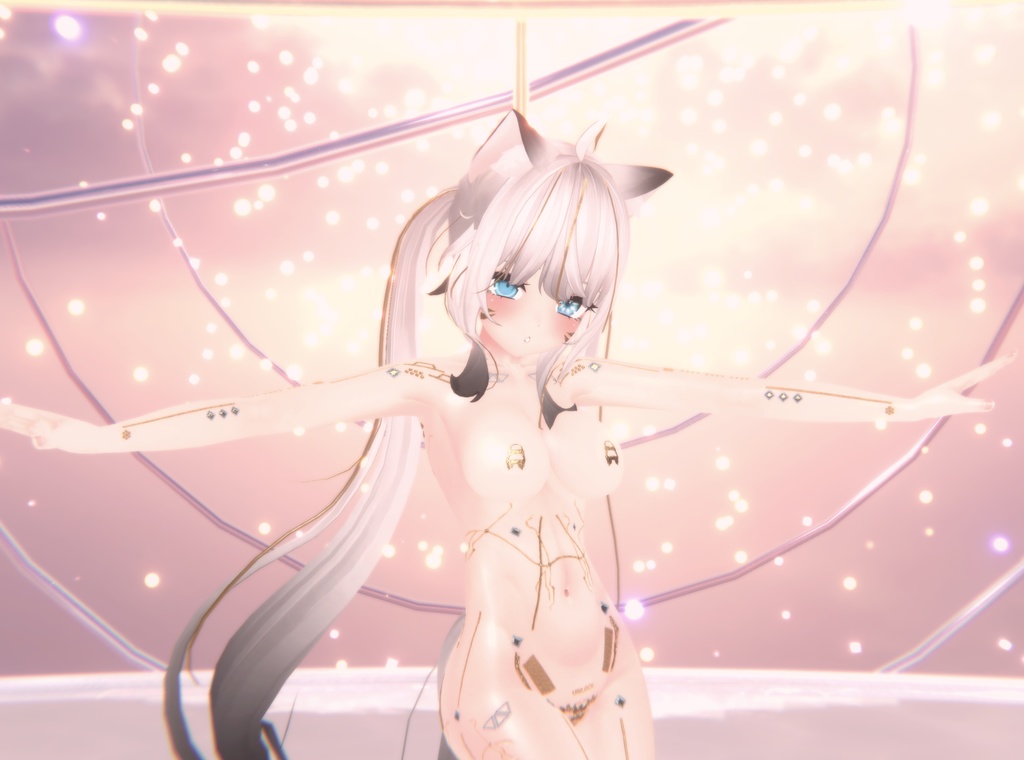 Cyberpunk Gold Maya Tex テクスチャ 「舞夜」 / HD