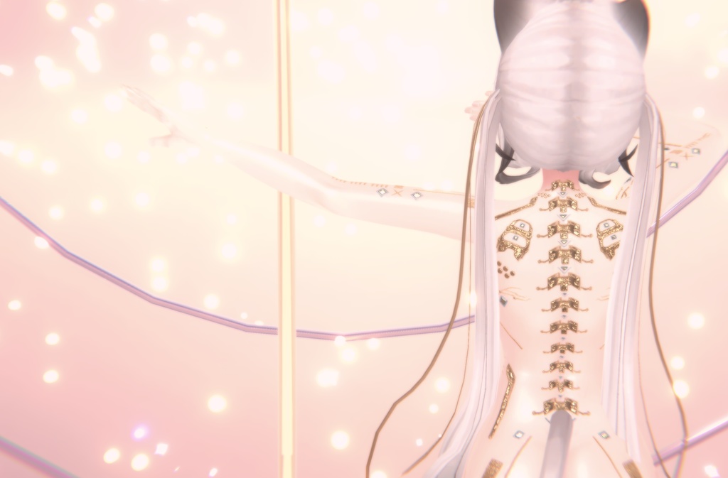 Cyberpunk Gold Maya Tex テクスチャ 「舞夜」 / HD