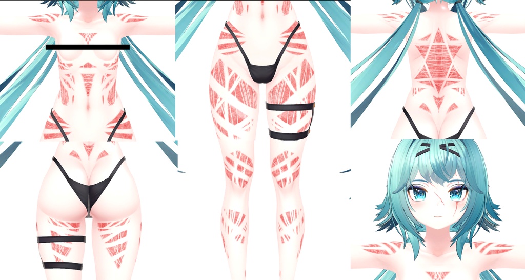 Rindo Scars Tex 傷跡「竜胆」 / HD