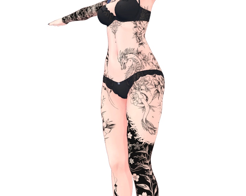 Kikyo Haku Tattoos 入れ墨「桔梗」