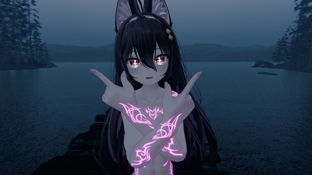 Kokoa Emissions Succubus Tattoos 夢魔 「ここあ」