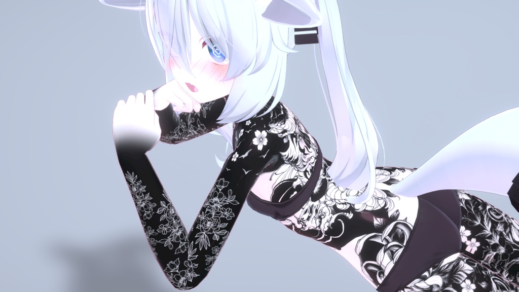 Traditional Tattoos Karin 入れ墨 *テクスチャ* モデル「カリン」 / HD