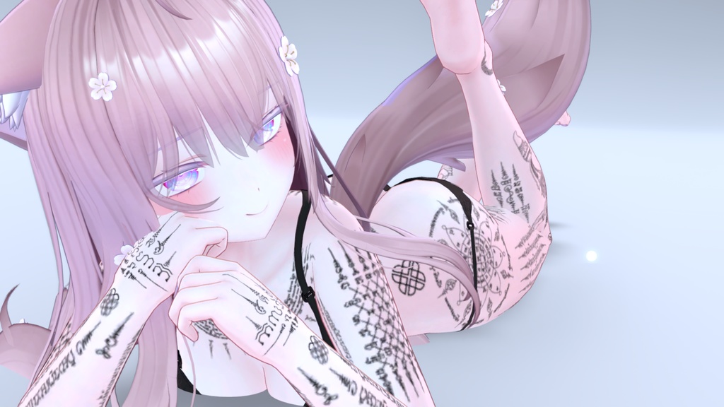 Thai Tattoos Moe 入れ墨 *テクスチャ* モデル「萌」 / HD