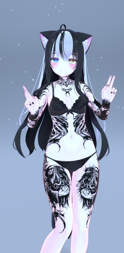 Moe Undead Tattoos 入れ墨 *テクスチャ* / HD 「萌」