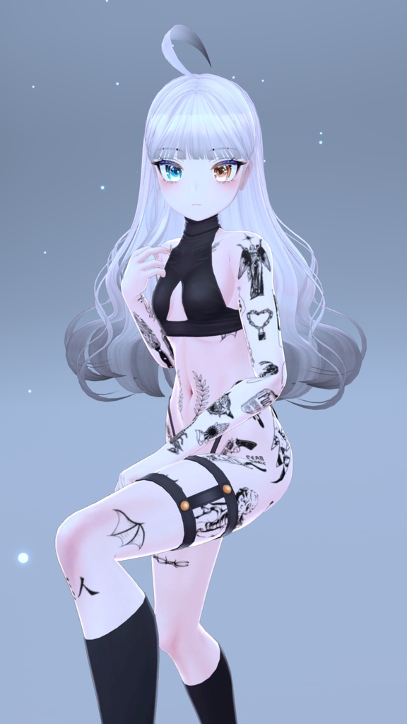 Simple Tattoos Rindo 入れ墨 *テクスチャ* モデル「竜胆」 / HD
