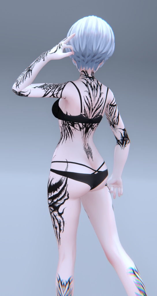 Shinra Gothic Tattoos 入れ墨 *テクスチャ* モデル「森羅」/HD