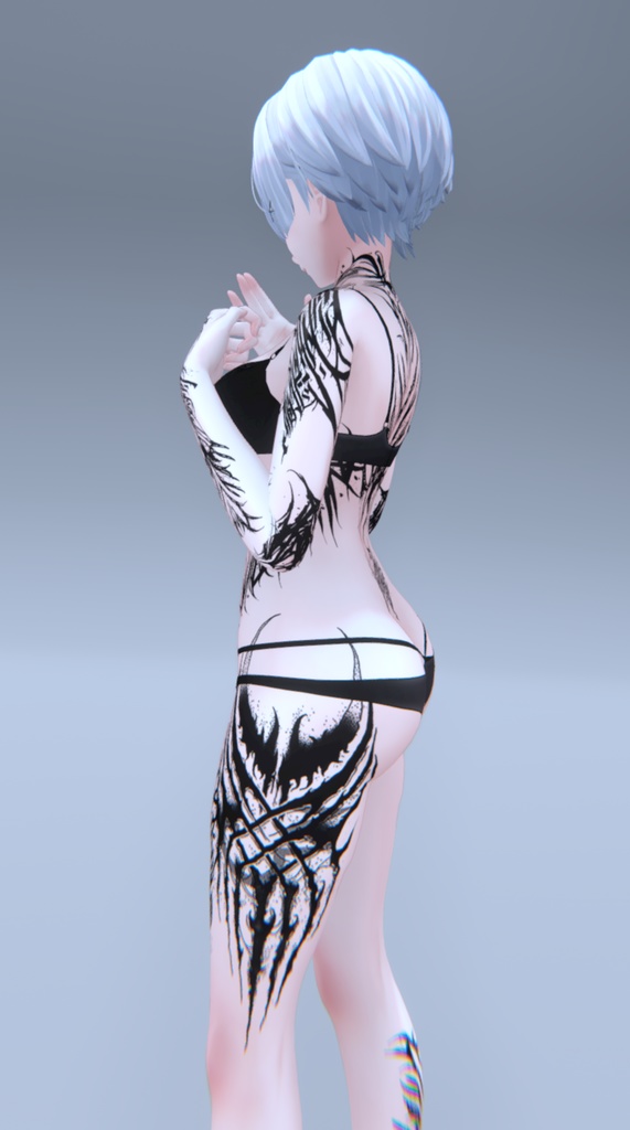Shinra Gothic Tattoos 入れ墨 *テクスチャ* モデル「森羅」/HD