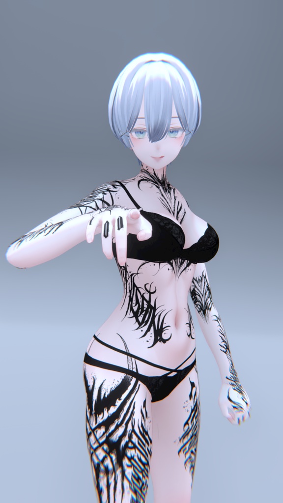 Shinra Gothic Tattoos 入れ墨 *テクスチャ* モデル「森羅」/HD