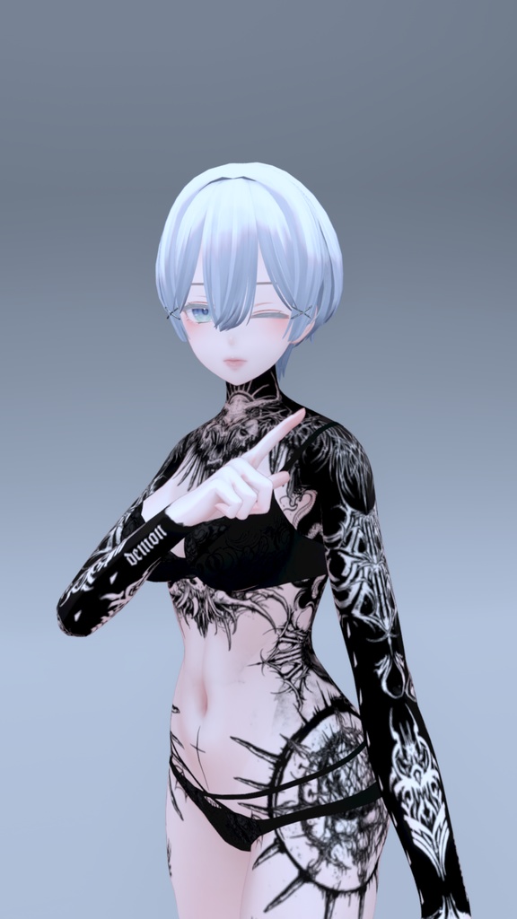 Shinra Demon Tattoos 入れ墨 *テクスチャ* モデル「森羅」/HD