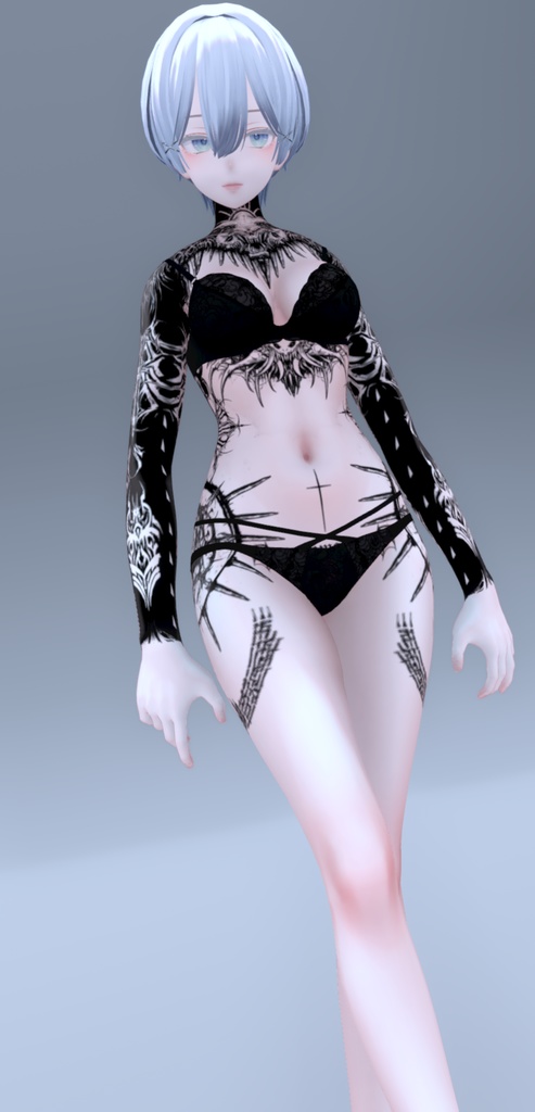 Shinra Demon Tattoos 入れ墨 *テクスチャ* モデル「森羅」/HD