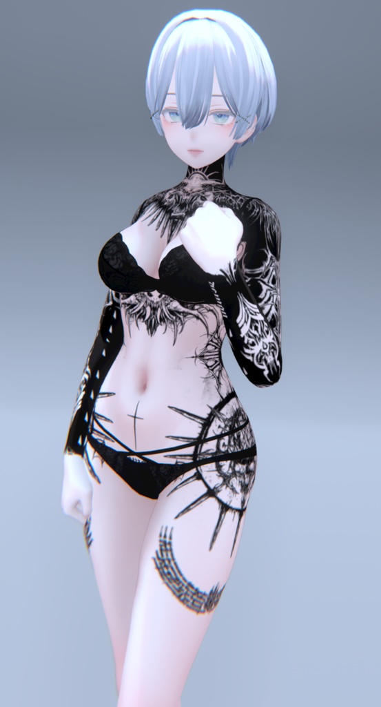 Shinra Demon Tattoos 入れ墨 *テクスチャ* モデル「森羅」/HD