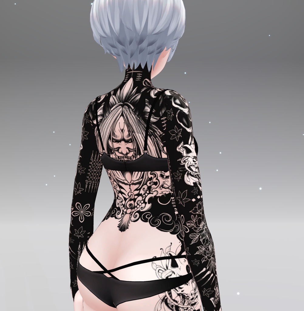 Shinra Traditional Tattoos 入れ墨 *テクスチャ* モデル「森羅」/HD