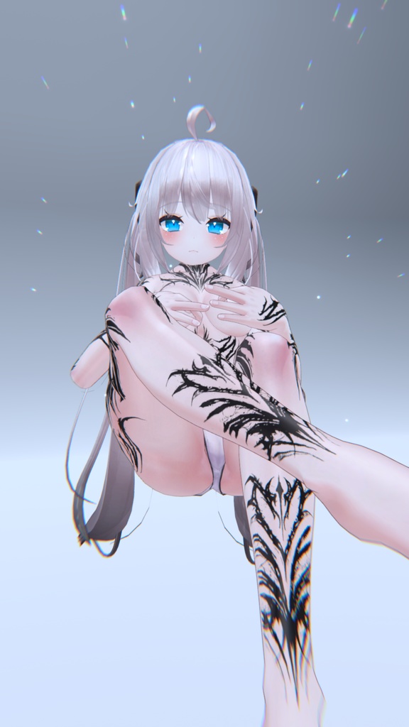 Maya Gothic Tattoos 入れ墨 *テクスチャ* モデル「舞夜」/HD