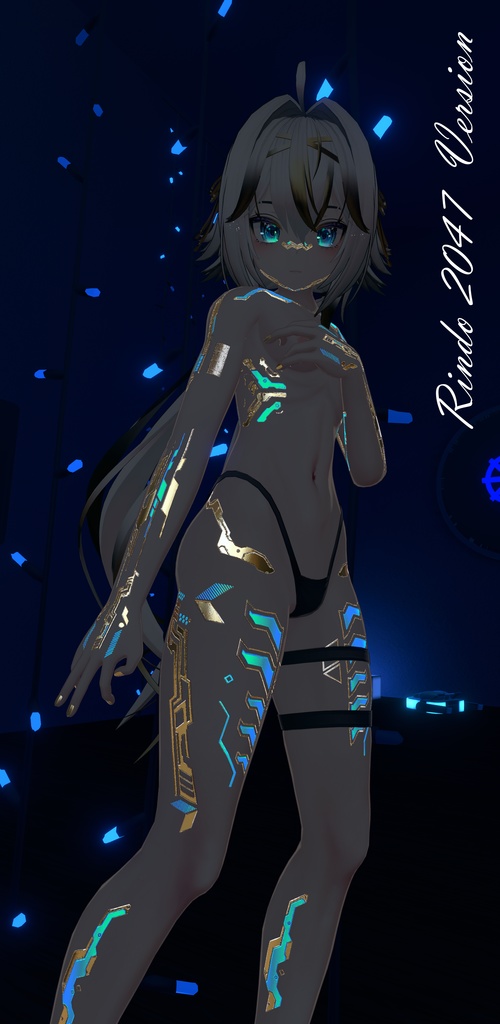 Rurik2047 & Rindo2047 Gold Cyberpunk. テクスチャ 金「舞夜」HD