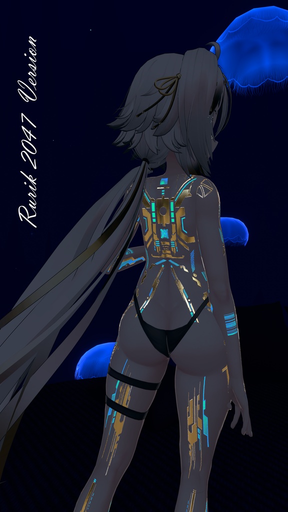 Rurik2047 & Rindo2047 Gold Cyberpunk. テクスチャ 金「舞夜」HD