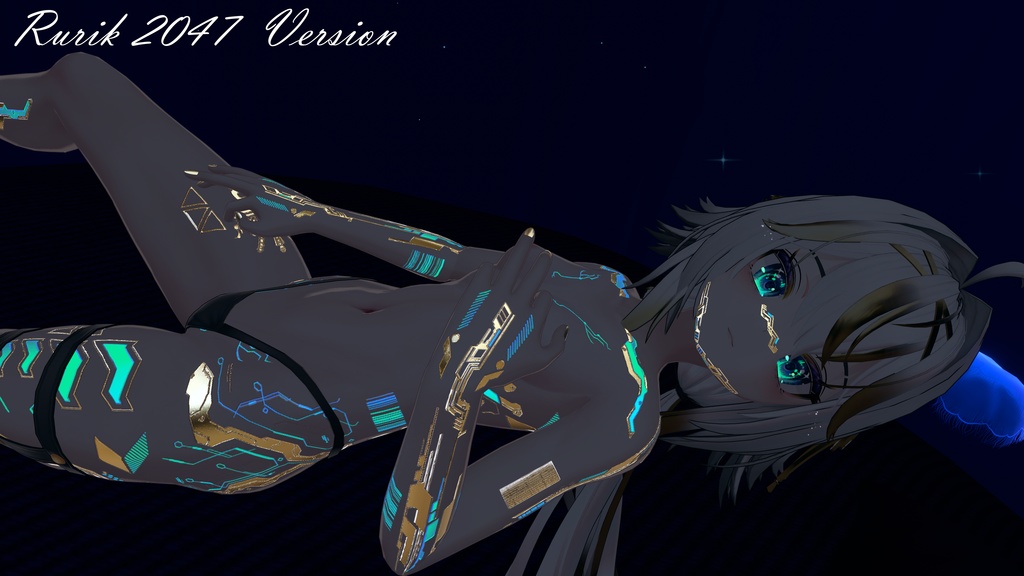 Rurik2047 & Rindo2047 Gold Cyberpunk. テクスチャ 金「舞夜」HD