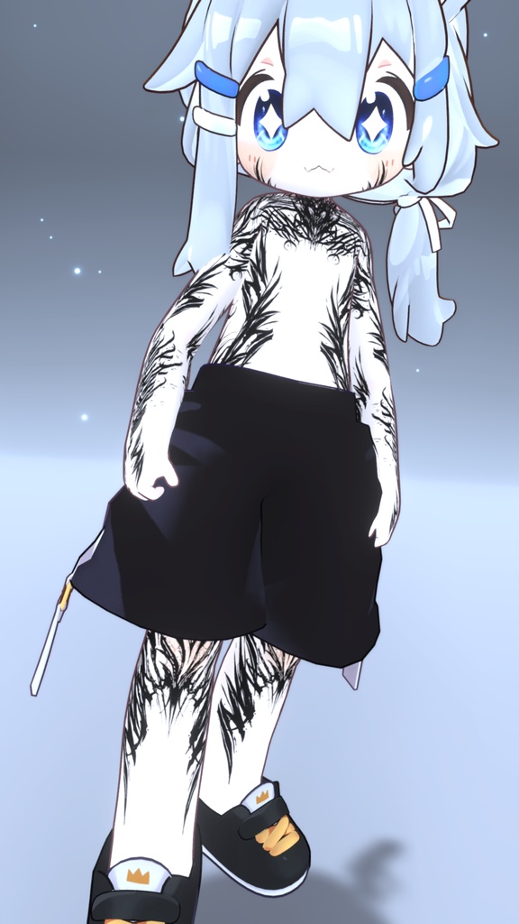 Mamehinata Gothic Tattoos入れ墨 *テクスチャ* モデル「まめひなた」/HD