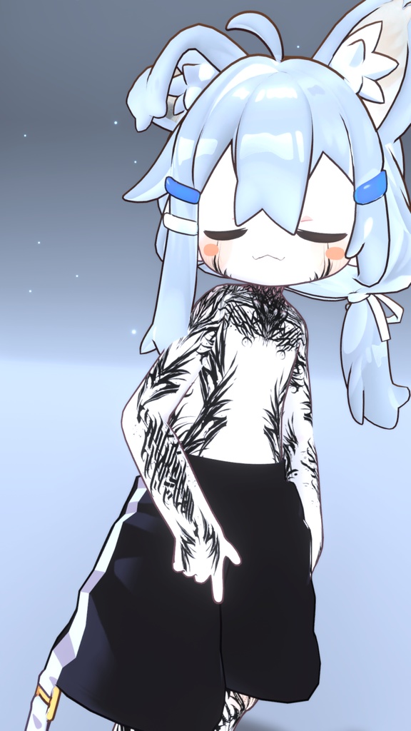 Mamehinata Gothic Tattoos入れ墨 *テクスチャ* モデル「まめひなた」/HD