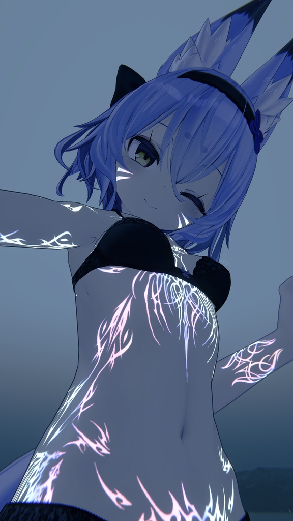 幽狐族のお姉様 Succubo Tattoos Emission 入れ墨 *テクスチャ* / HD