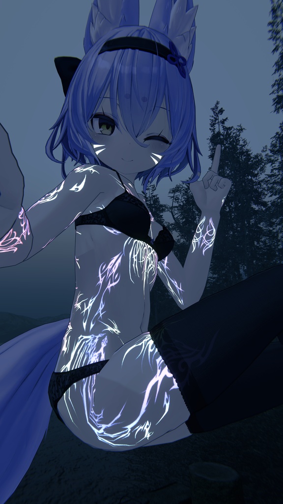 幽狐族のお姉様 Succubo Tattoos Emission 入れ墨 *テクスチャ* / HD