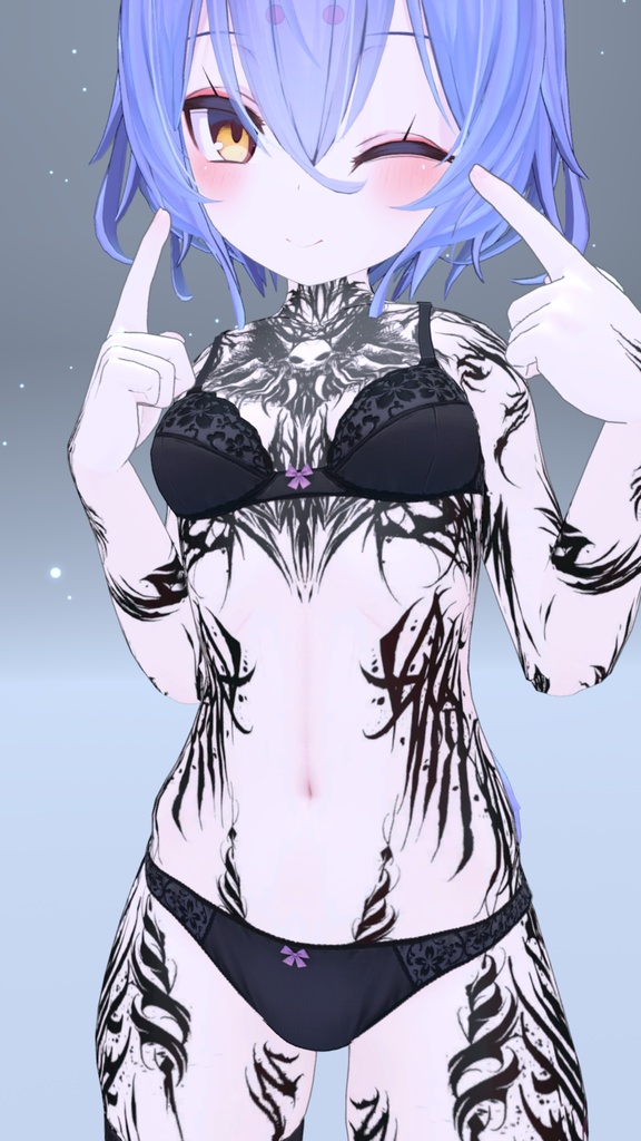 幽狐族のお姉様 Gothic Tattoos 入れ墨 *テクスチャ* / HD