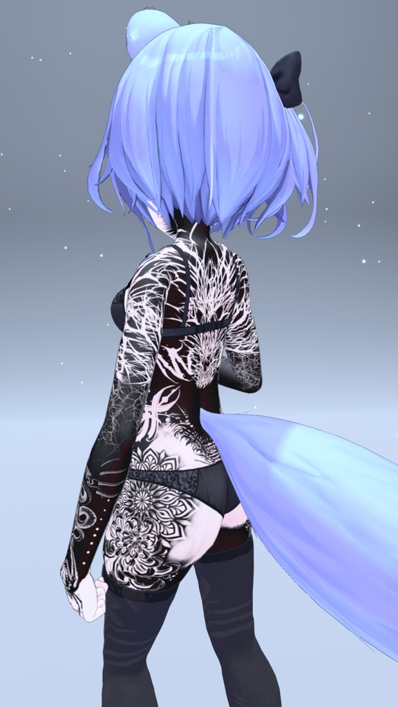 幽狐族のお姉様 Black Out Tattoos 入れ墨 *テクスチャ* / HD