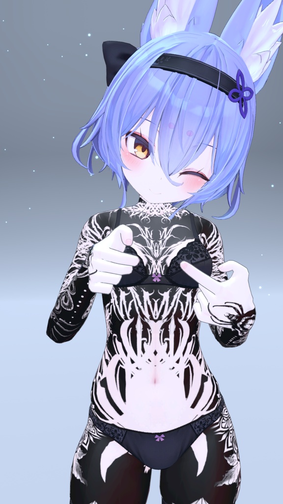 幽狐族のお姉様 Black Out Tattoos 入れ墨 *テクスチャ* / HD