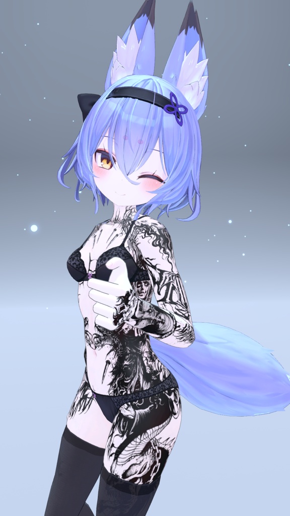 幽狐族のお姉様 VinzoStudio Tattoos 入れ墨 *テクスチャ* / HD