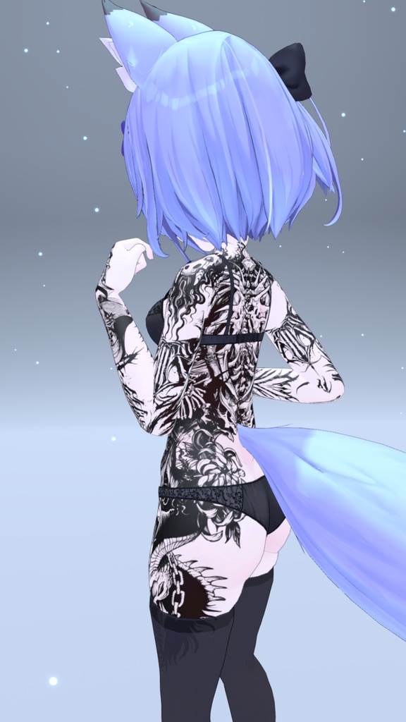 幽狐族のお姉様 VinzoStudio Tattoos 入れ墨 *テクスチャ* / HD