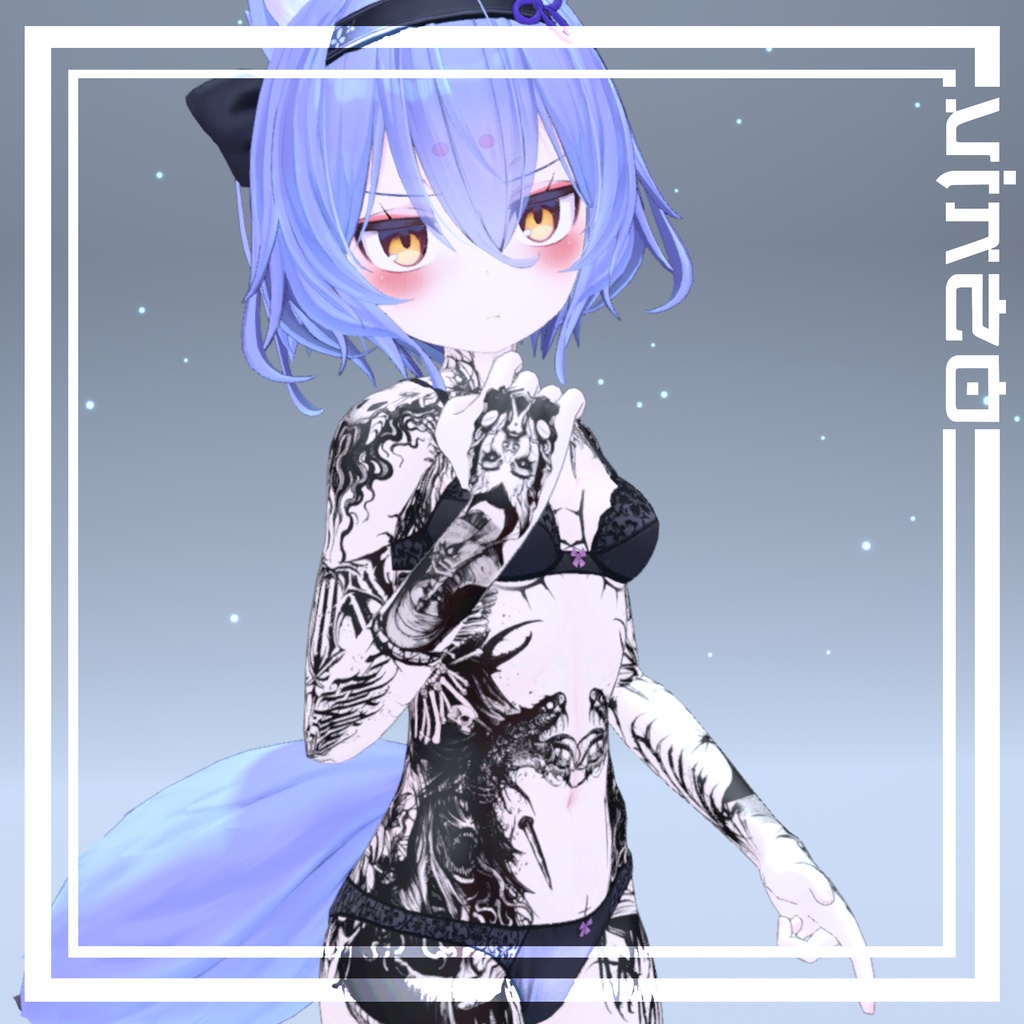 幽狐族のお姉様 VinzoStudio Tattoos 入れ墨 *テクスチャ* / HD