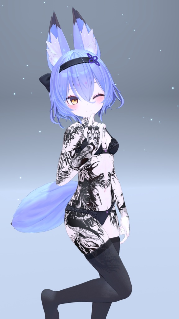 幽狐族のお姉様 VinzoStudio Tattoos 入れ墨 *テクスチャ* / HD