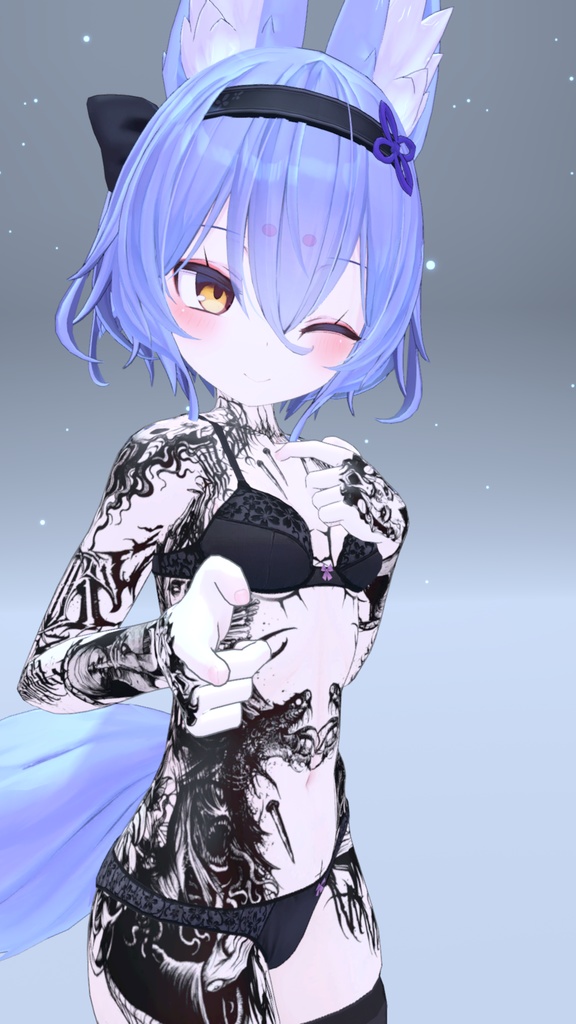 幽狐族のお姉様 VinzoStudio Tattoos 入れ墨 *テクスチャ* / HD