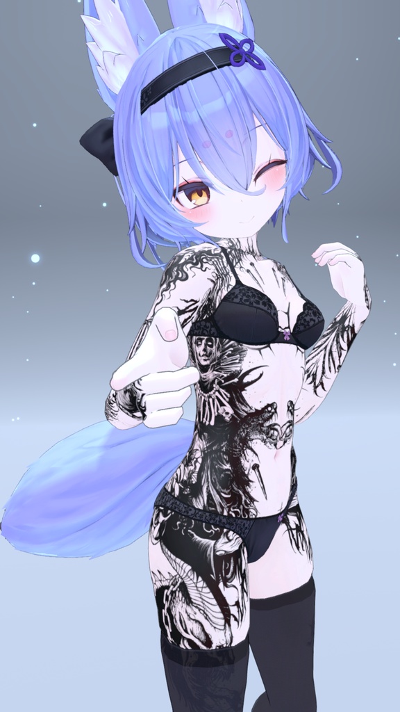 幽狐族のお姉様 VinzoStudio Tattoos 入れ墨 *テクスチャ* / HD