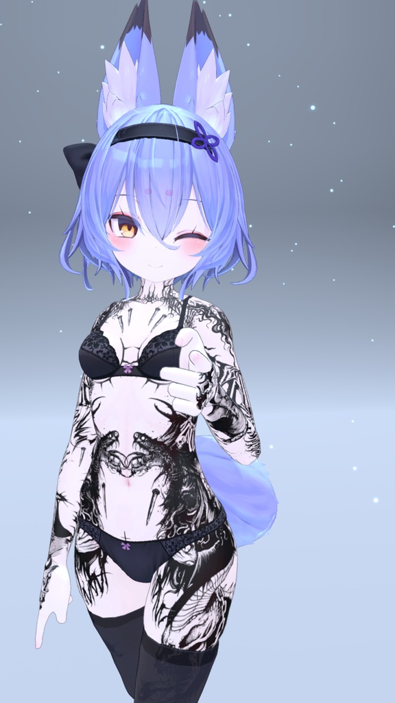 幽狐族のお姉様 VinzoStudio Tattoos 入れ墨 *テクスチャ* / HD