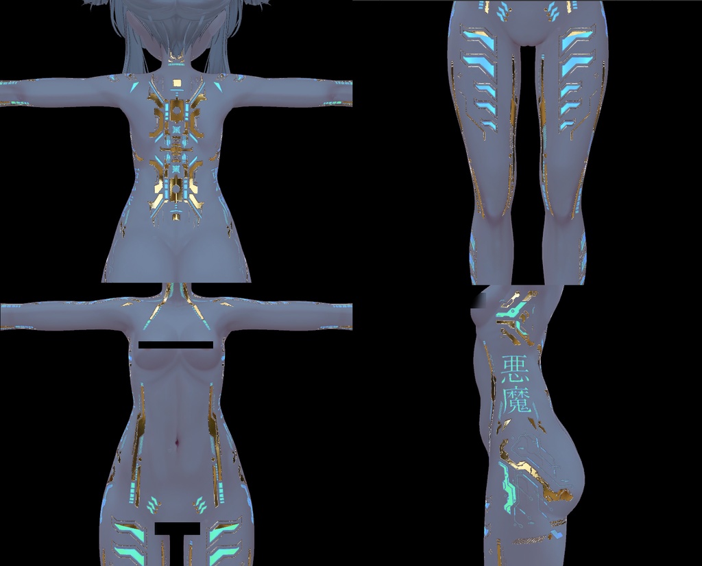 Gold Cyberpunk Manuka テクスチャ 金「マヌカ」HD